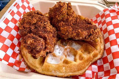 We prepare our unique fried <b>chicken</b> to order and it all starts as "Plain. . Best chicken and waffles in nashville